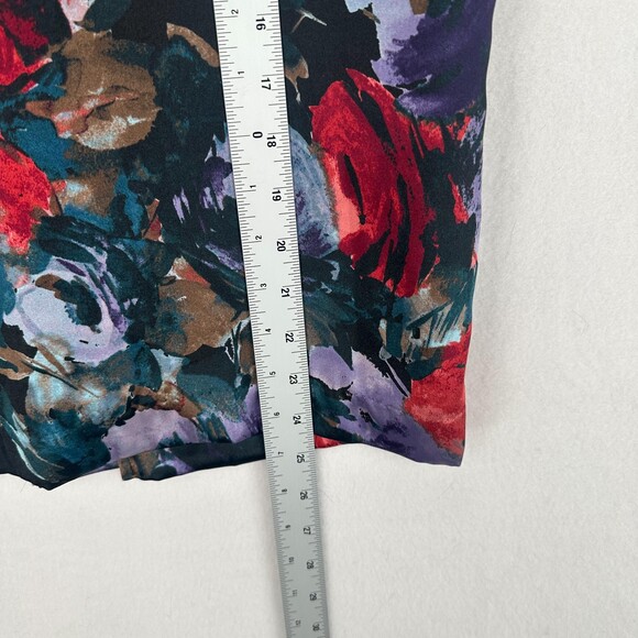 Jaclyn Smith Skirt Women Size 10 Multicolor A-Line Floral Lightweight 100 Pol... - Picture 9 of 12